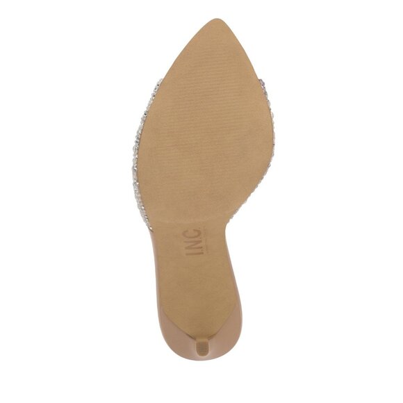 INC International Concepts Amra Dress Slide Sandals Pearl Bling Brown 8.5M - Picture 11 of 11